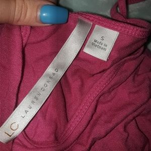 Pink basic spaghetti strap top